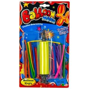 بالونات تويست السحرية متعدده الألوان مع مضخة هواء