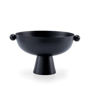 وعاء ديكور عصرى بقاعدة ومقابض جانبية