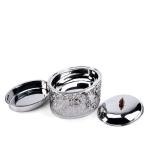 دفاية طعام بيضاوية هندية بنقشوش ليزر