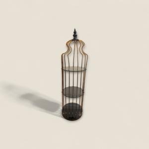 ستاند عرض سلكي طويل بتصميم قفص