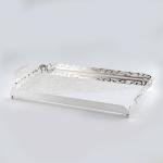 صينية تقديم مزخرفة مستطيلة