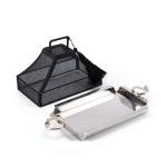 صينية فاخرة للحلويات الهندية بمقبض مسمار على طراز كارتييه، غطاء قماش قطني