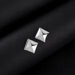 Geometric Pyramid Stud Earrings