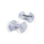 مشابك شعر بتصميم زهوروشريط إكسسوار شعر جميل وأنيق