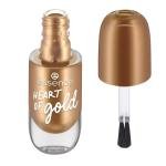 إيسنس طلاء أظافر جِل رقم 62 قلب من ذهب بلمعة معدنية طويلة الأمد