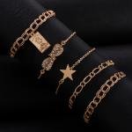 مجموعة أساور الأناقة النجمة - 5 قطع