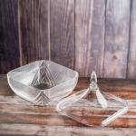 برطمان حلوى زجاجي فاخر بغطاء - صغير