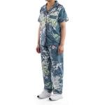 طقم بيجامة ستان بنقشة بيزلي ناعم، مريح وأنيق