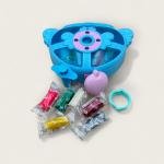 مجموعة عجينة اللعب بشكل قلب للأميرات 12 لونا مع حقيبة حمل زرقاء مزخرفة