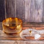 وعاء الحلوى الفاخر من الأكريليك بتصميم ماسي منحوت