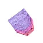 سراويل نسائية قطنية بخصر عال بطبعة الزهور عبوة من 3 قطع