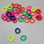 ربطات شعر قماش ناعمة بألوان نيون مريحة، عملية، وبألوان مبهجة