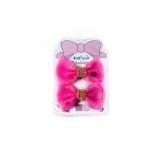 مشبك شعر للبنات بتصميم فيونكة مرصعة بالكريستال مع تصميم زهور