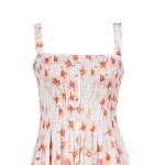 أوشن بلوسوم فستان ميدي بتفصيل سموك