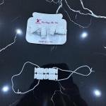 ربطات شعر كاندي بخرز رباط مرن أبيض حزمة مزدوجة لطيفة على الشعر ولا تسبب تقصف