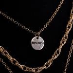 Artificial Layered Skull Pendant Necklace