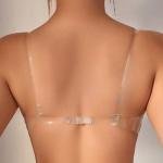 في اي بي حمالة الصدر الداعمة غير المرئية تصميم بلا ظهر بأحزمة شفافة