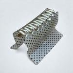 مشبك شعر بتصميم منقط لامع مع قبضة ذهبية وثبات واسع