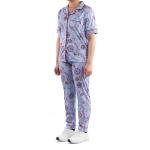 طقم بيجامة ستان بنقشة بيزلي ناعم، مريح وأنيق