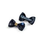 مشبك شعر للبنات بتصميم فيونكة مرصعة بالكريستال مع تصميم زهور