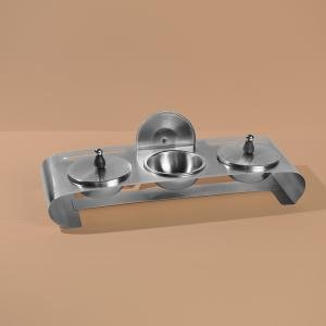 وعاء مكسرات هندي بغطاء وقاعدة