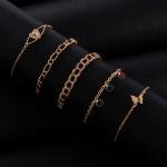 Artificial Starry Elegance Bracelet Set 5pcs