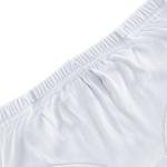 سراويل نسائية قطنية بيضاء بتغطية كاملة مصممة
