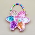 طقم خرز راينبو بلوسوم مجموعة صنع الإكسسوارات المبتكرة للأطفال والكبار