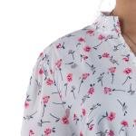 فستان نسائي مكشكش بخصر مكشكش – أكمام طويلة ورقبة على شكل حرف V