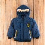 جاكت أطفال شتوي مع شرائط على الجيوب