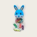 مجموعة عجينة اللعب برأس أرنب 14 لون مع علبة تخزين على شكل حيوان لطيف