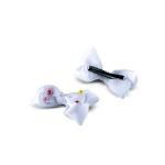 مشبك شعر للبنات بتصميم فيونكة مرصعة باللؤلؤ