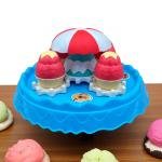 عربة آيس كريم دوّارة للأطفال لعبة موسيقية ممتعة بتصميم كارتون