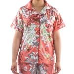 طقم بيجامة ستان بنقشة بيزلي ناعم، مريح وأنيق