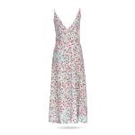 فستان ماكسي برقة الليل بنمط عنق على شكل V