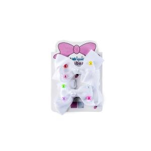 مشبك شعر للبنات بتصميم فيونكة مرصعة باللؤلؤ