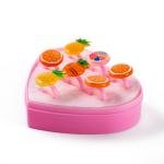 مجموعة حلقات الفاكهة المرصعة لمسة نابضة بالحياة لأناقتك