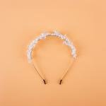 توكة رأس يدوية الصنع من اللؤلؤ والكريستال إكسسوار شعر للسهرات والزفاف