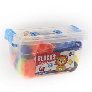 طقم مكعبات البناء الملونة 52 قطعة متعة وتعليم في علبة واحدة