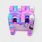 مجموعة مكعبات الأميرات مع دمى لطيفة