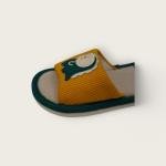 نعال أطفال ديناصور شبكي منزلق مع أشواك وتطريز