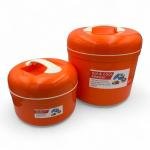 طقم حلة معزولة مزدوجة الطبقات يحافظ على الطعام دافئا وطازجا