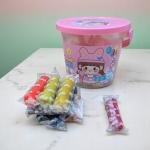 مجموعة صلصال الفتاة الكرتونية التي تحتوي على 24 لونا زاهيا من الصلصال الناعم لتشكيل المجسمات