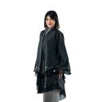 كارديجان أنيقة بطبقات على طراز كيمونو مع خطوط أنيقة