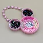 مجموعة خرز الحروف الوردية للأميرات مثالية لصنع الإكسسوارات الإبداعية