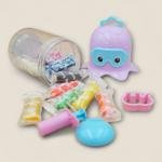 مجموعة استكشاف المحيط من الصلصال حاوية تخزين على شكل أخطبوط جذاب مع 12 لونا زاهيا وقوالب ممتعة