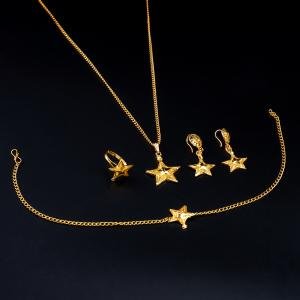 طقم الحلي بتصميم النجوم السماوية الجذابة