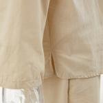 طقم بيجامة كاجوال فضفاض بمقاسات كبيرة غير مطاطي وجيوب عملية وقماش يسمح بالتهوية