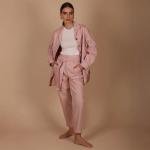 بنطلون نسائي بخصر مرتفع مع حزام أناقة بلا مجهود وراحة طوال اليوم