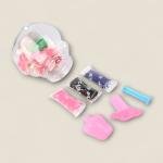 مجموعة الطين الناعم الملوّن من كرييتيف وورلد صندوق تخزين مطبوع بأشكال الأرنب والدب